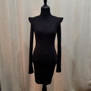 Topshop Pointed Shoulder Jersey Dress